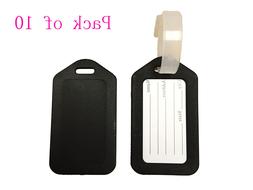 Pack of 10 Travel Luggage Bag Tag Plastic Suitcase Baggage O