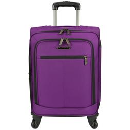 Traveler Choice Purple 22" Carry-On Soft Expandable Spinner 